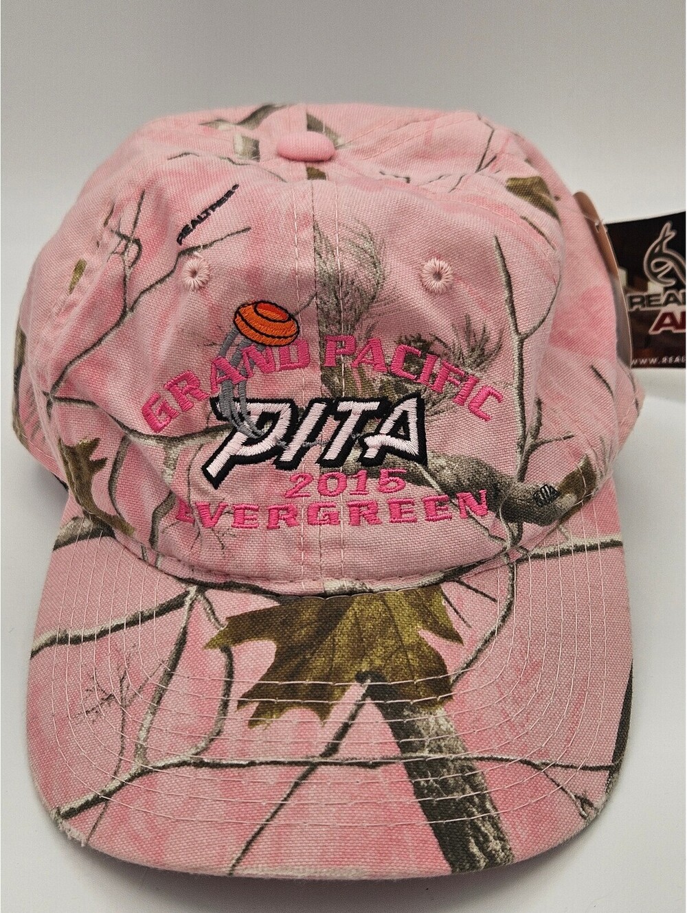 Y2k Camo Realtree AP Pink Camo 2015 PITA Evergreen Hat NWT